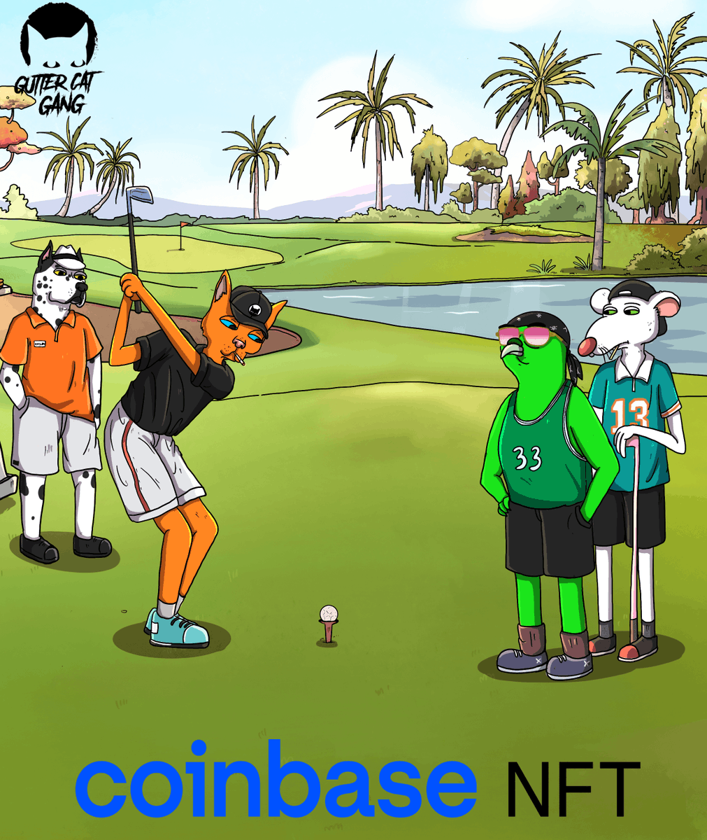 GutterCatGang's tweet photo. We are excited to announce @Coinbase_NFT as the exclusive sponsor of the Inaugural Gutter Cat Gang Golf Tournament! 🏌️‍♂️🌴

See y'all on the links in the 305!

Details: https://t.co/0sFF6mjq3r https://t.co/hVtIl2AAjy
