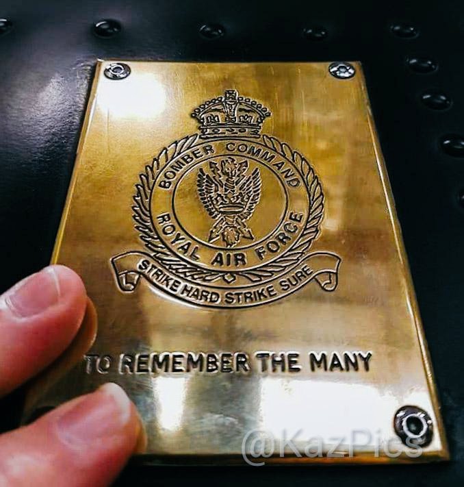 jazzkazz1's tweet photo. @TopLandingGear @RAFBBMF Yep...that brass plate is rather special...
#LestWeForget
#RememberTheMany https://t.co/Dp9MMnPEEd