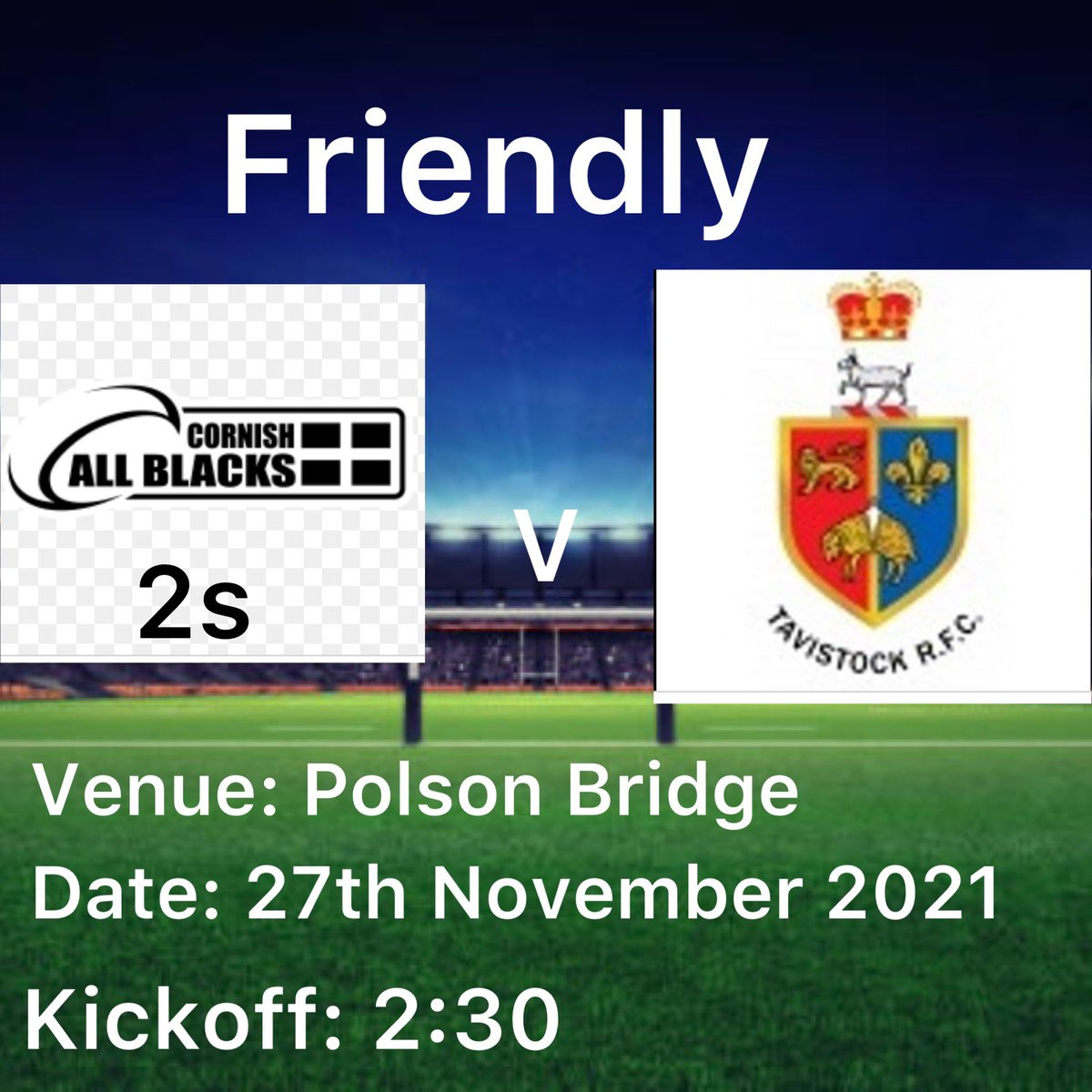 Cornish All Blacks (@cabs_rugby_club) on Twitter photo Our 2s will also be in action this weekend as they face <a href="/TavistockRFC/">Tavistock RFC</a> 2s
<a href="/swsportsnews/">South West Sports News</a> <a href="/PLsportsnews/">PlymouthSportsNews</a> Our 2s will also be in action this weekend as they face <a href="/TavistockRFC/">Tavistock RFC</a> 2s
<a href="/swsportsnews/">South West Sports News</a> <a href="/PLsportsnews/">PlymouthSportsNews</a>