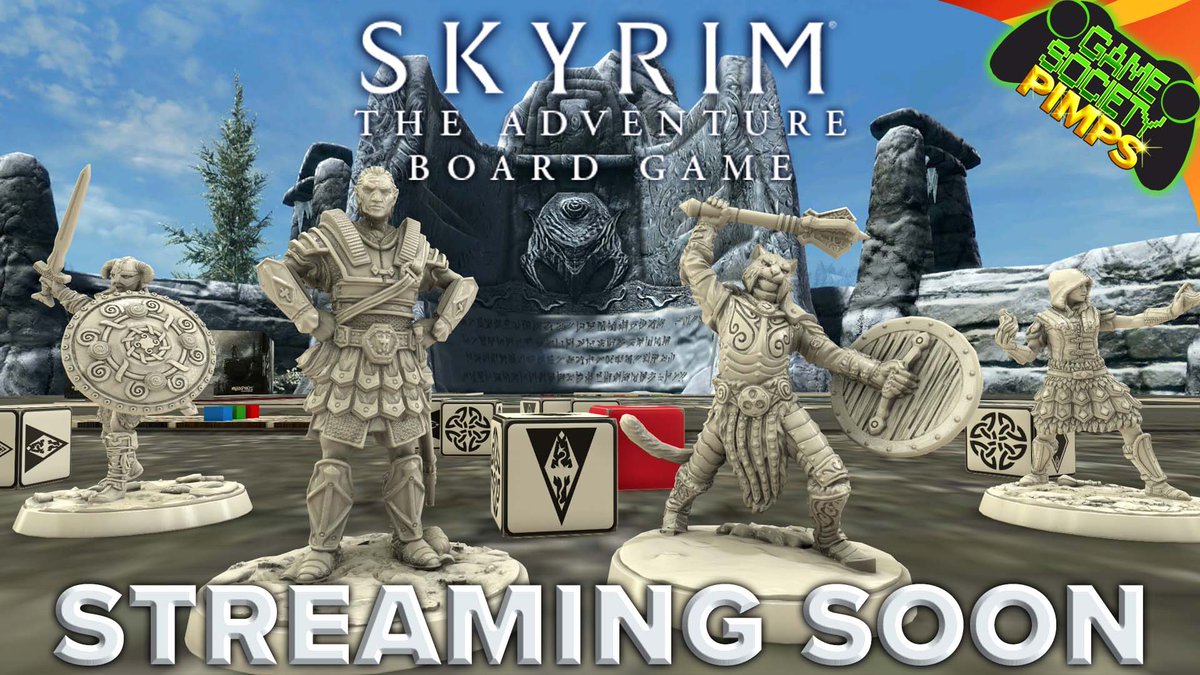 GameSocietyPimp's tweet photo. Join S'oggy Balls and Crotch Guzzler for a super exclusive preview of The Elder Scrolls V: Skyrim- The Adventure Board Game  (via Tabletop Simulator) Tonight at 7pm CST on https://t.co/ELJrUlxfBY  #skyrim https://t.co/SNk555vvZU