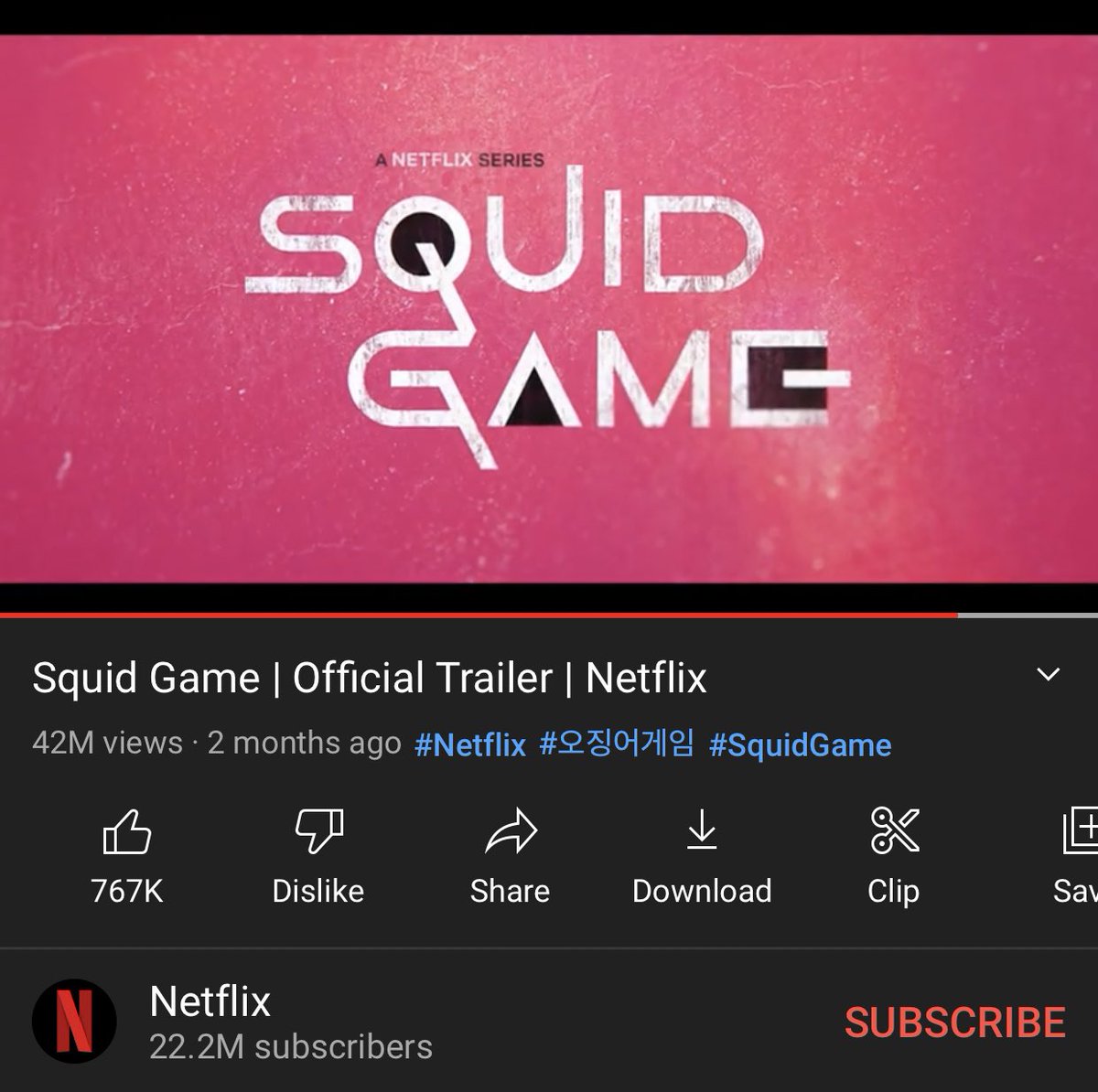 Wow…MrBeast’s Squid Game video just got more likes than the Squid Game’s trailer in less than an hour! O.O #MrBeastSquidGame