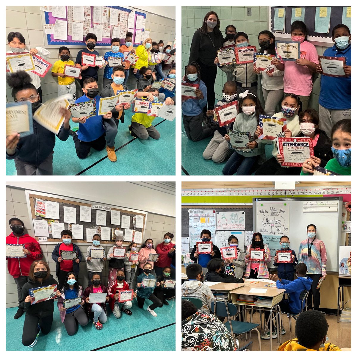 Teachers, Staff and Families celebrated students at PS 150 during 