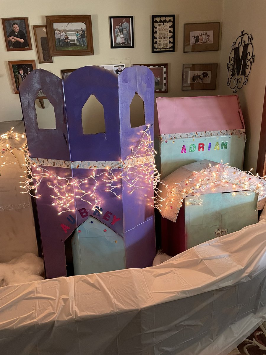 kandi_marsh's tweet photo. This is the gigantic village I made for my grandchildren’s presents this year. I am a maker and I hope to inspire my students and my very own grandchildren to be makers too! ❤️#havefunmaking #makerspace https://t.co/VPrMKg8f3X
