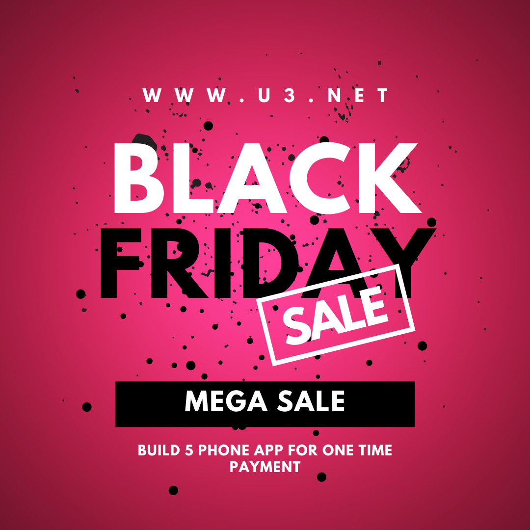 Take your buisness to the next level with an App For a one time payment limted time deal $59 or get a White Label account with 5 FREE APPs for $199
u3.net/product/black-…
u3.net/product/black-…