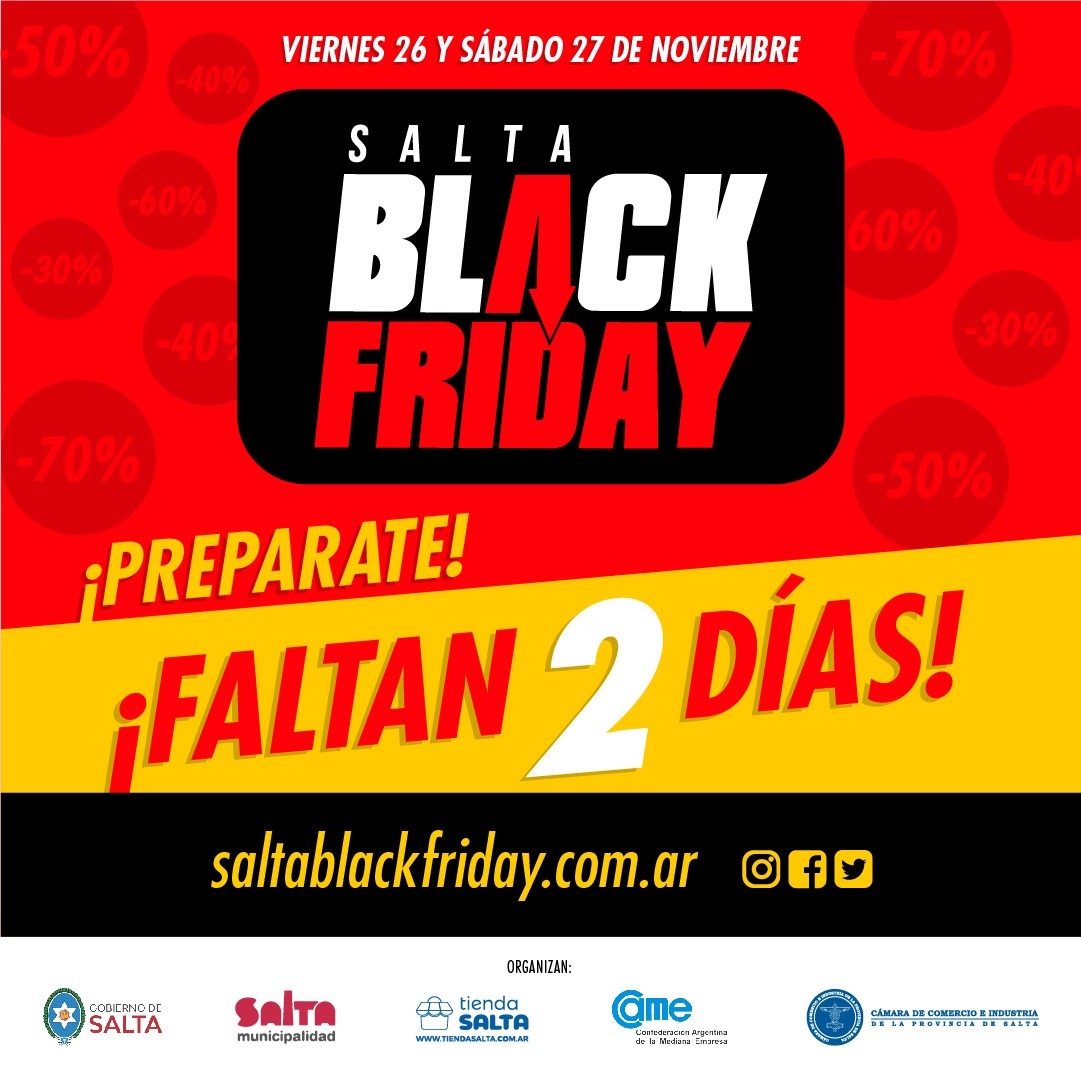 danielbetzel's tweet photo. #SaltaBlackFriday llega con descuentos locos este viernes 26 y sábado 27!! Date el gusto!! Consultá comercios adheridos en https://t.co/tVj4YN6cWD
@ComercioSalta @BlackFridaySLA https://t.co/tSg0jQhl49