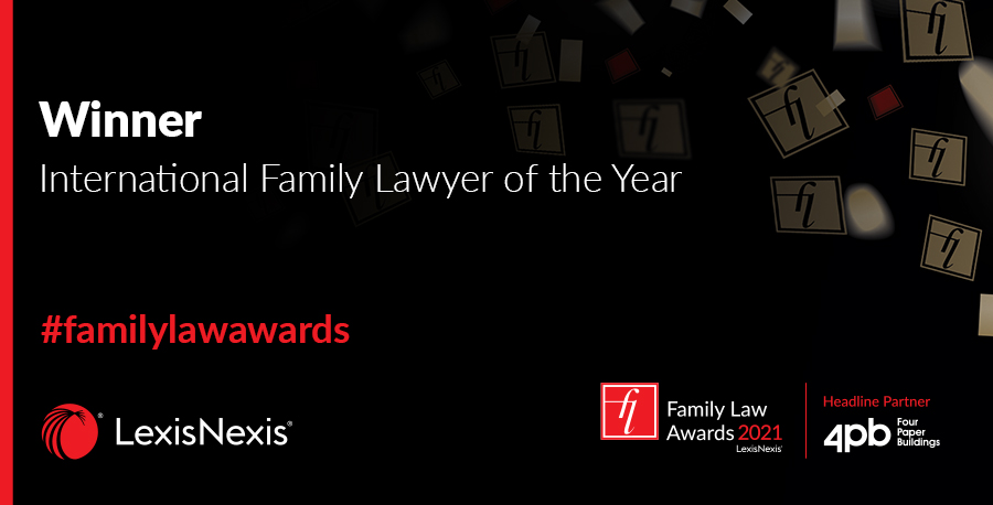 The award for International Family Lawyer of the Year goes to Daniel Eames <a href="/MichelmoresLaw/">Michelmores</a> #familylawawards