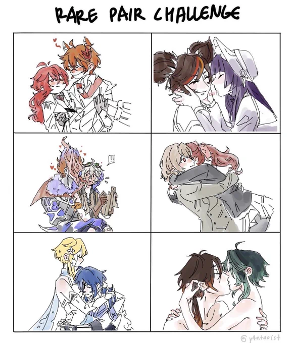 from a rarepair questionnaire thing i posted on ig! 