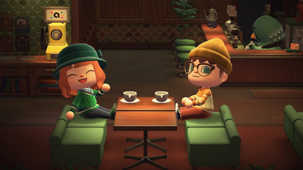 Meyn_ac's tweet photo. He invitado a mi hermano a un cafecito ^^

#AnimalCrossing #ACNH #NintendoSwitch https://t.co/gvi7NsXslN