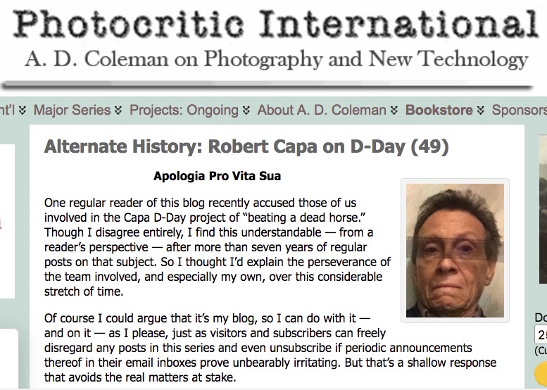 ADColeman1's tweet photo. New at my blog: Latest installment of the Robert Capa on D-Day investigation https://t.co/wJjCfKDbiM https://t.co/WwFQ6uatzn