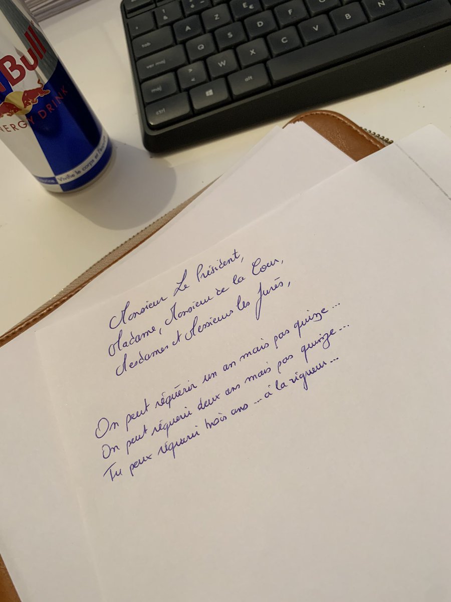 Allez… plaidoirie demain… je tiens une accroche intéressante à mon avis… 😅