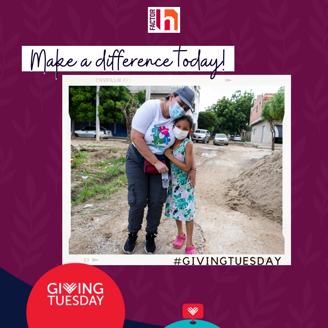 FactorH_LatAm's tweet photo. Today is #GivingTuesday, a global day of generosity and social change and together we can do
even more to help at-risk HD children.
Help us reach our goal of $50,000 to assist the close to 400 at-risk children in Colombia and Venezuela  becoming a sustaining patron at $25 monthly https://t.co/B4zAPtxXSW