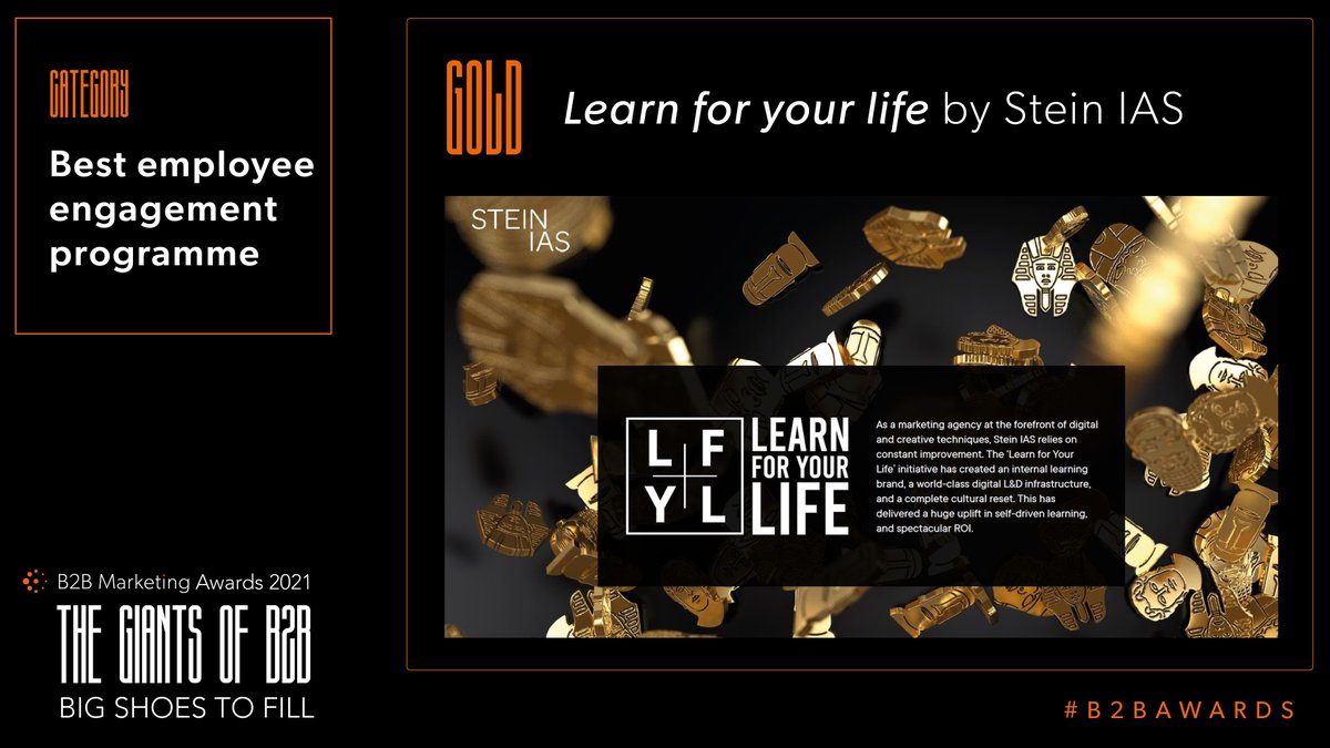 The Gold winning entry is: ‘Learn for your life’ by Stein IAS