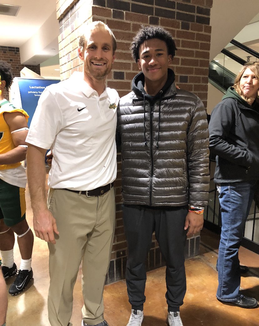 I wanna thank <a href="/CoachGrantOlson/">Coach Grant Olson</a> <a href="/Coach_Entz/">Coach Matthew Entz</a> and the rest of the staff for inviting me to a game day visit at NDSU, it was a great atmosphere and good to see everything that comes with it.