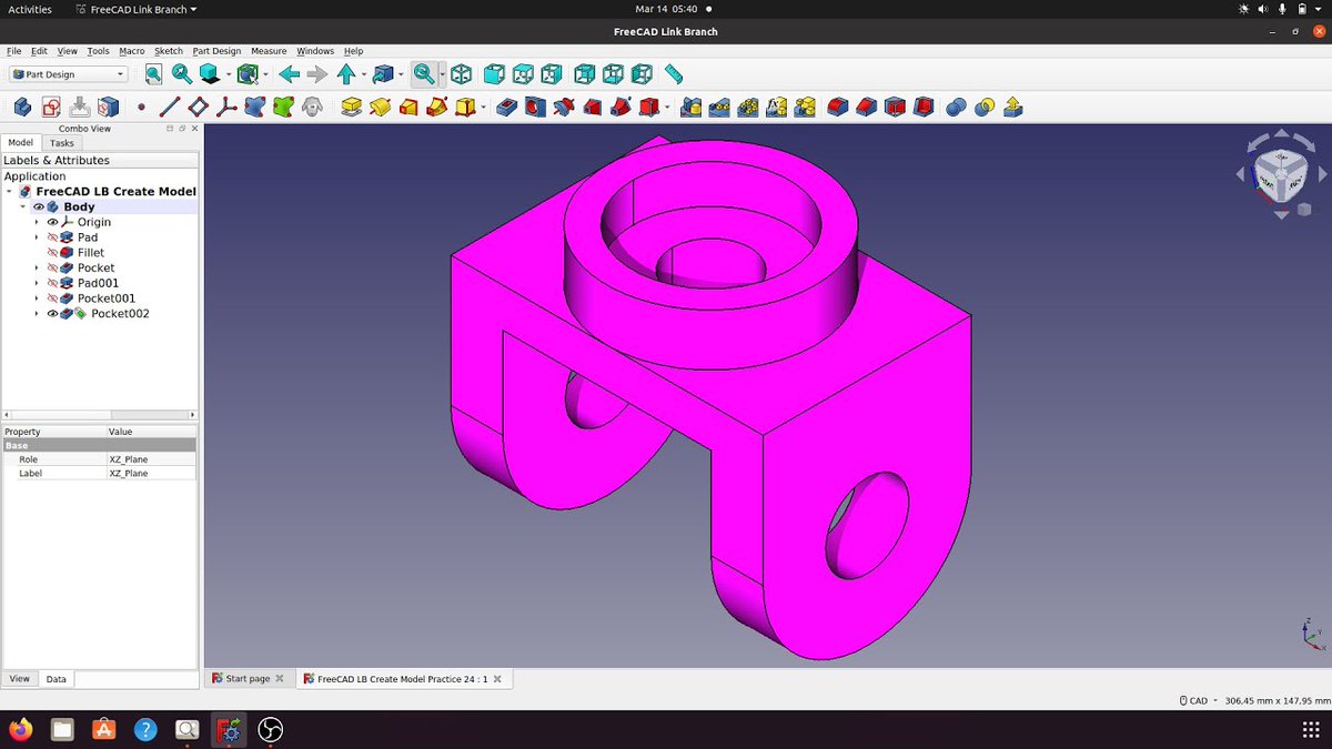 FreeCAD Link Create Model Practice 24
I used Polyline, Circle, Pad, Pocket... Enjoy
youtu.be/uWwcRAlD6S8