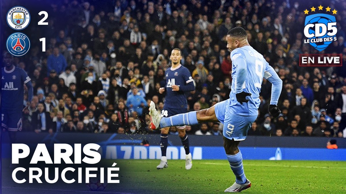 LeClubDes_5's tweet photo. 🚨EN DIRECT : DÉBRIEF DES MATCHES DE LDC ! 

📋 Au programme : 

🇪🇺 Manchester City 🆚 Paris SG
🇪🇺 Atlético de Madrid 🆚 AC Milan

RDV ICI 👉 https://t.co/FYOFPi5puV

🗣 Présenté par @VaslinSamuel, entouré de @walidacherchour, @MaarekAxel &amp; @Sir_Abdel ! 

#ATMACM #MCIPSG #UCL https://t.co/ZfXWjM6m0v