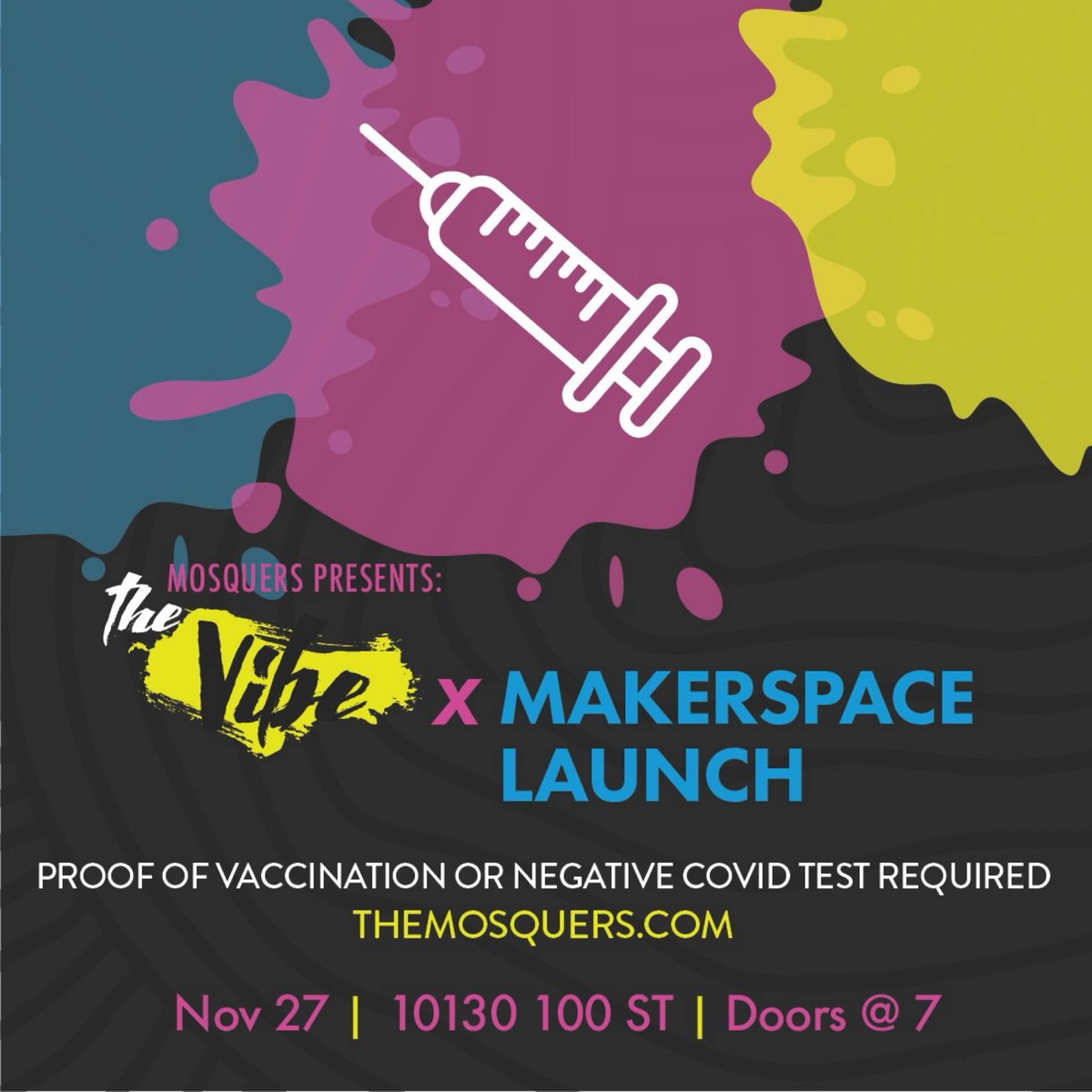 Our first event in-person event in nearly 2 years is less than 3 days away! There’s not much time left to get your tickets so hurry!

eventbrite.ca/e/mosquers-pre…