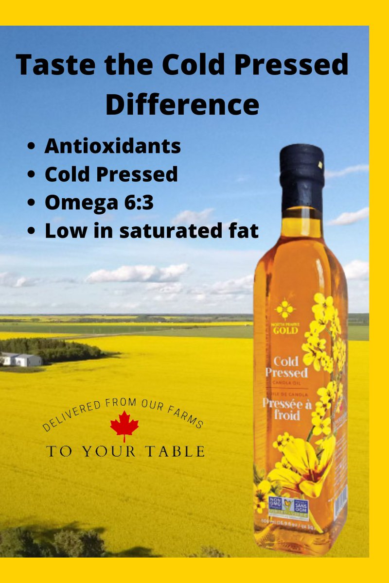 NorthPrairieFF's tweet photo. We are farmer-owned and accountable at every stage. Our seed is never genetically modified or chemically extracted. Our product is exceptional. For baking, frying, North Prairie Gold is an ideal choice. https://t.co/CtMvf8ATyX