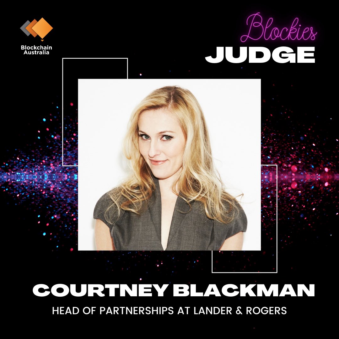 Thanks for having me as a judge on behalf of <a href="/LanderandRogers/">Lander & Rogers</a> for The Blockies this year, <a href="/BlockchainAUS/">Blockchain Australia 🇦🇺</a>!

Best of luck to all of the finalists and looking forward to the awards night in Sydney on the 9th! #blockchain