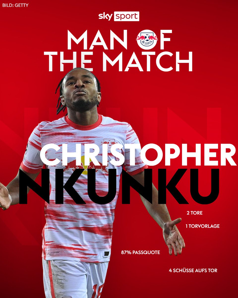 SkySportDE's tweet photo. 🏟️ 5 Spiele
⚽ 7 Tore
🎯 2 Torvorlagen 

🔥 Christopher Nkunku läuft heiß in dieser #UCL-Saison #CLURBL https://t.co/LDjXXkyY1G