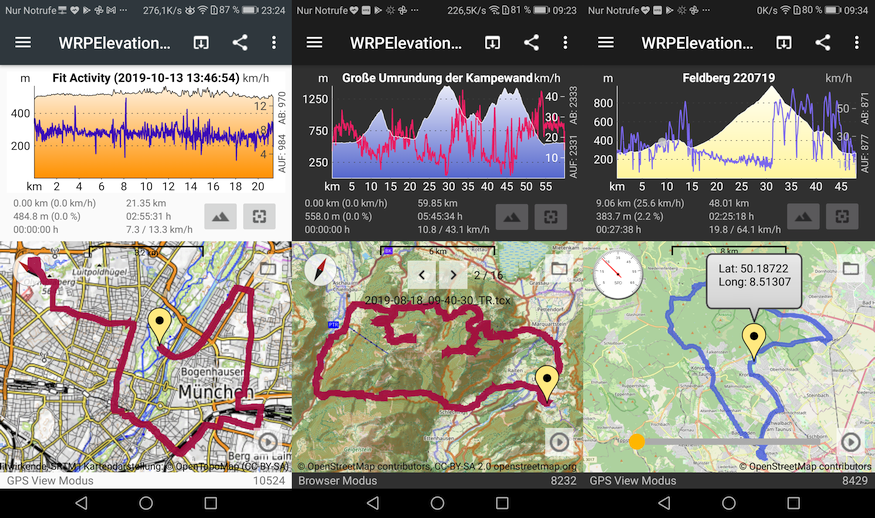 WRPSoft's tweet photo. Update: WRPElevationChart v1.1.21. A lightweight #freeware #GPS-Viewer and #elevation #chart app for #Android (*.gpx, *.tcx, #Garmin *.fit support). https://t.co/wx26iHdAm8
#fitfile #gpxfile #tcx #tlab6 https://t.co/VP1Gh2ZvtQ