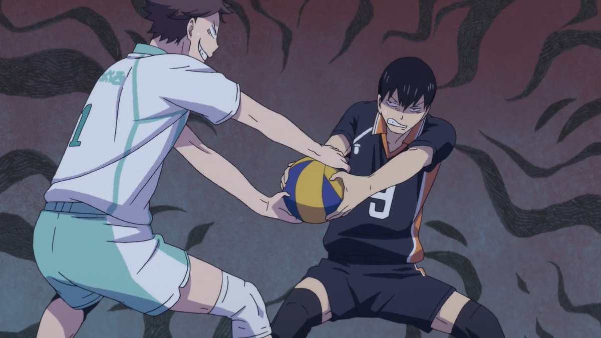 natobefly's tweet photo. não confio em quem não riu nas cenas desses dois em haikyuu https://t.co/nTZ4Uaw0Fp