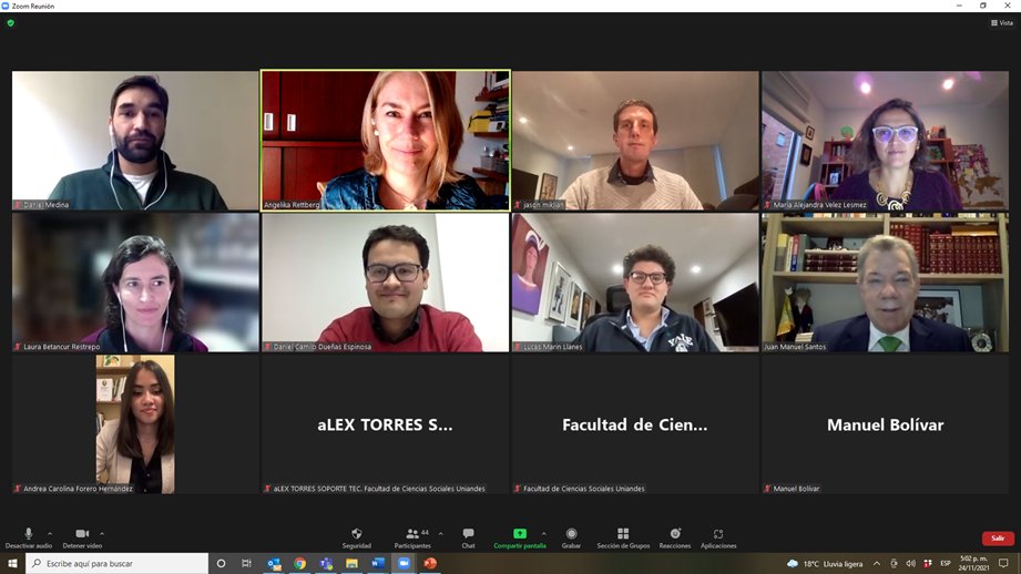 Ya conectado/as con <a href="/JuanManSantos/">Juan Manuel Santos</a> <a href="/MajaVelez/">María Alejandra Vélez</a> <a href="/lucas_marinll/">Lucas Marín Llanes</a> @MVEL_EGOB <a href="/DanielMedinaJ/">Daniel Medina</a> Jason Miklian, Andrea Forero, Eleonora Lozano, Daniel Camilo Dueñas, <a href="/rforeroh/">Rafael H. Forero H.</a> <a href="/UniandesDerecho/">UniandesDerecho</a> <a href="/CiderUniandes/">Cider Uniandes</a> <a href="/FCompaz/">Fundación Compaz</a> <a href="/facisouniandes/">Facultad de Ciencias Sociales Uniandes</a> <a href="/CPolUniandes/">Ciencia Política y Estudios Globales Uniandes</a> <a href="/CesedUniandes/">CESED/UNIANDES</a>