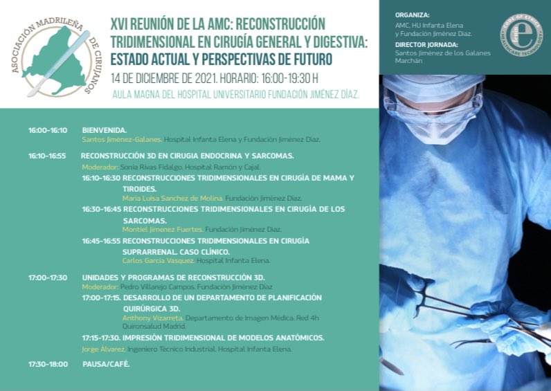 jimenez_galanes's tweet image. Reunión PRESENCIAL de la AMC! @ESonjar @Marilusdmr @mleonare @VillarejoCampos  @AbradeloManuel @montieljf @cgv1 @CirugiaSanchi @EmilioEmilvic @yolandaquijano @VizarretaF @sjhdezvillaf @CirujanosMad @h_guadalajara @GarciaOlmoD Link para la inscripción: intranet.pacifico-meetings.com/GescoWeb/?cfg=…