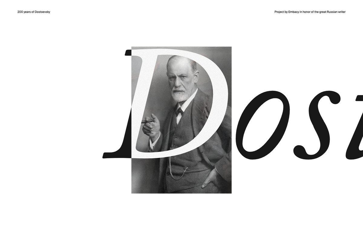21 Reflections of Dostoevsky in Pop Culture by Embacy Site of the Day <a href="/cssawards/">CSS Awards</a> #CSS #WebDesign #DesignInspiration #CSSAwardsSOTD css-awards.com/website/21-ref…