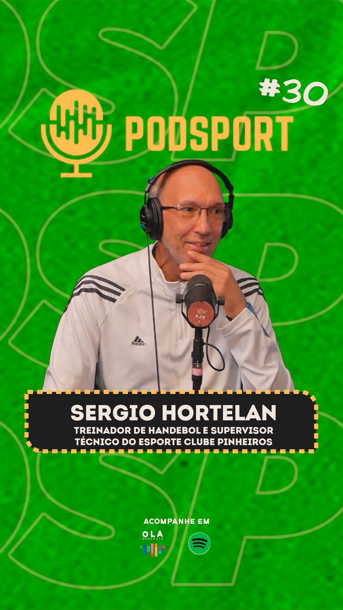 Mais um episódio do #podsport no ar! Recebemos <a href="/SHortelan/">sergio hortelan</a> para um papo sobre #handebol e sobre a vida! 

Alô comunidade do #handball ! VAMOS DIVULGAR! Papo 10!

Spotify: open.spotify.com/episode/5tgPKY…

<a href="/OlaPodcasts/">Ola Podcasts</a> : share.olapodcasts.com/?id=1383009

YouTube: youtu.be/ed2QBCB6dsA

#podcast