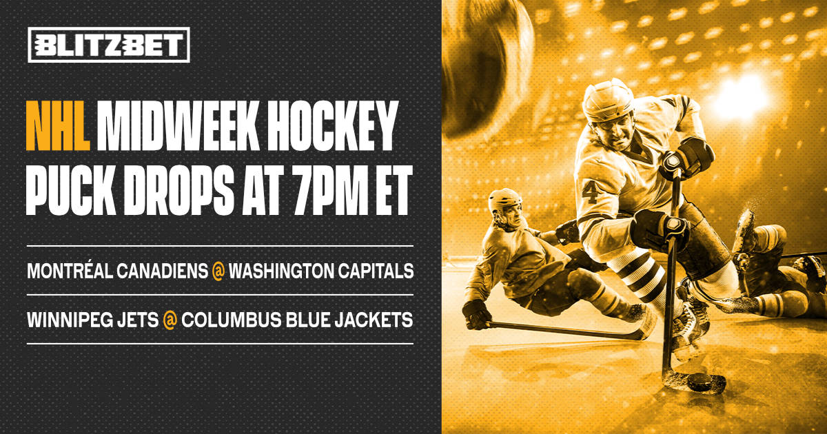BlitzBet's tweet photo. #NHL on Wednesday 🏒
6️⃣ games at 🕖 7pm ET

But our 👀 are on
#GoHabsGo @ #AllCaps
#GoJetsGo @ #CBJ

All markets ⤵️
https://t.co/U5j51O8rna

#NHLBetting #MTLvsWSH #WPGvsCBJ https://t.co/8gLUkynZYg