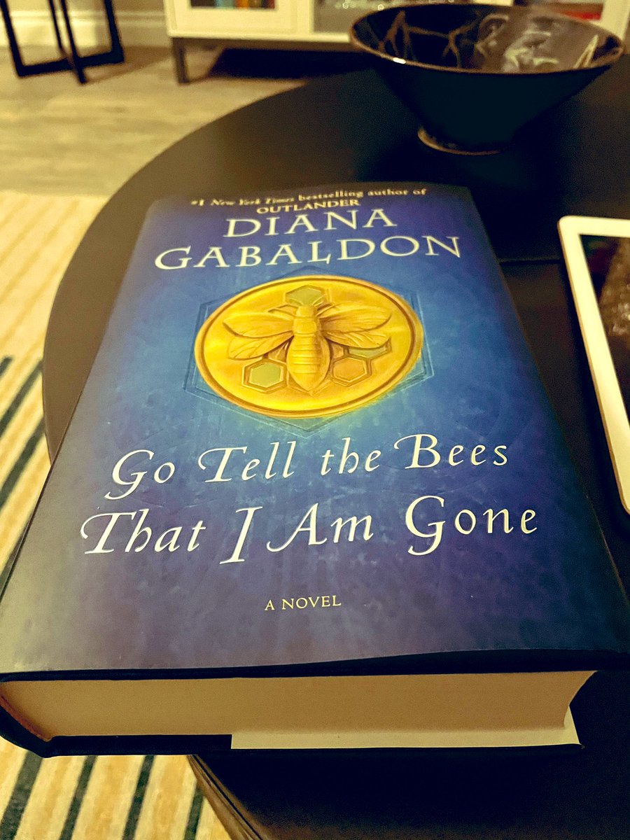 ric9901's tweet photo. Who else got their copy today? #finally #grateful  #Outlander #GoTellTheBeesThatIAmGone @Writer_DG https://t.co/S7UjrEf4pq