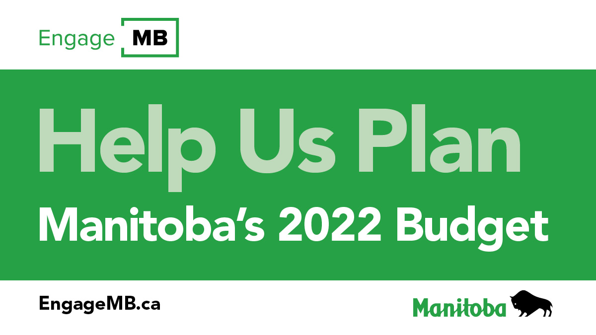Register to take part in a public meeting or to be called for a telephone town hall. Share your priorities as we plan for #MBBudget2022 at bit.ly/3DMsS6L. #EngageMB