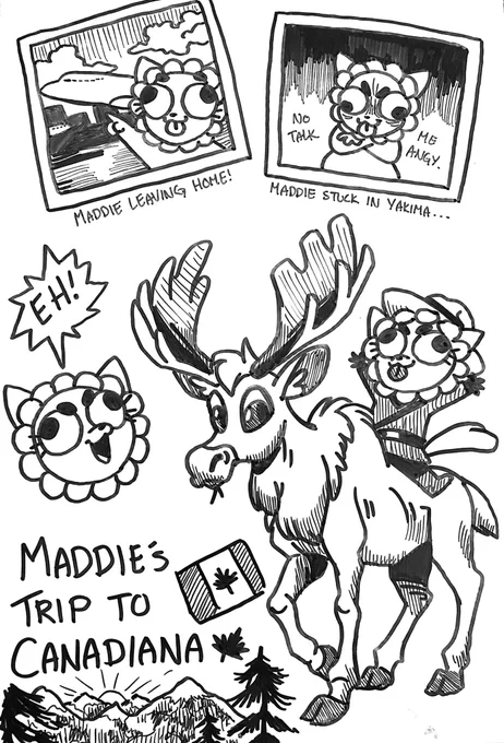 I just wanted to share these amazing doodles by @LadyGValentine documenting my trip to Canadiana 😂😂 V accurate also thank you for the tea and snacks you perfect human!!! ❤️❤️❤️❤️ 