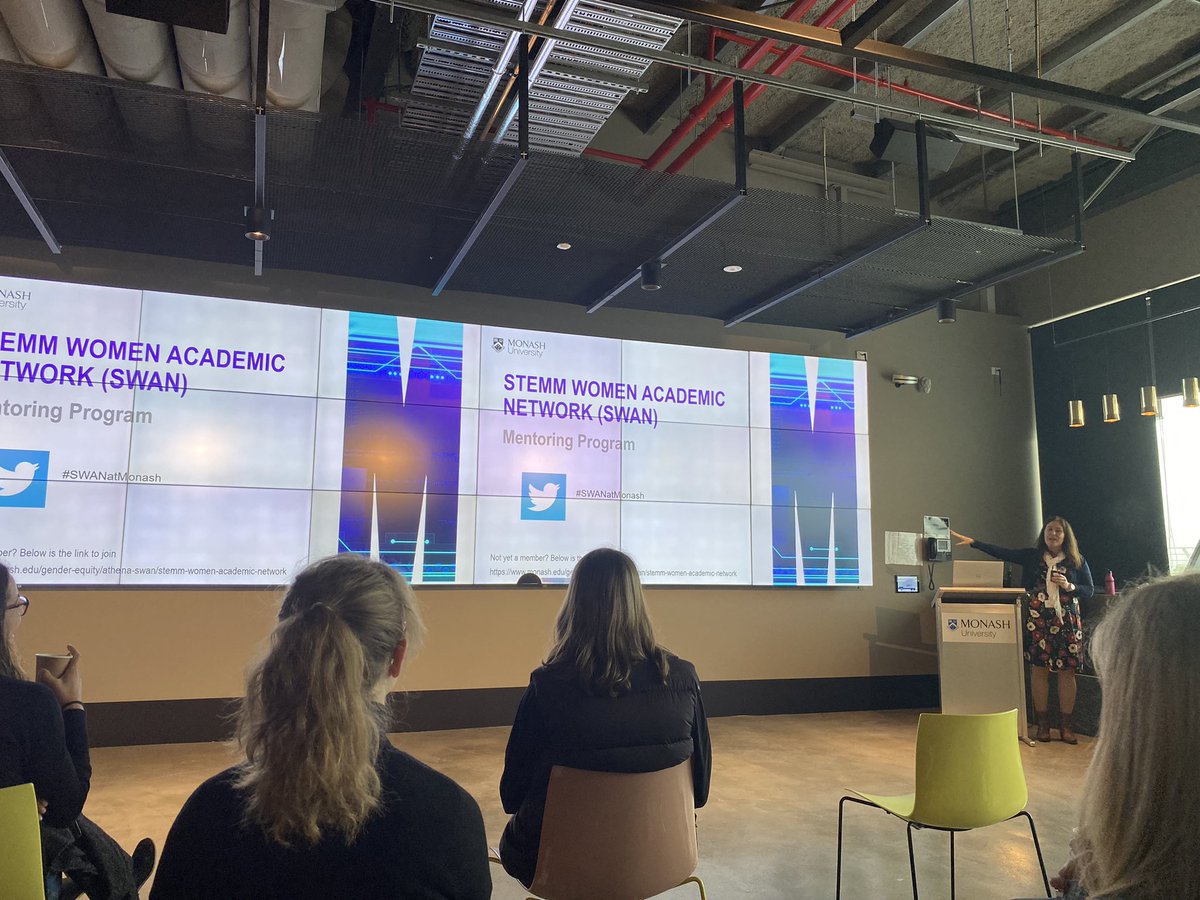 VickiBlairGroup's tweet photo. Excited to be at the launch of the STEMM Women mentoring event 👩🏼‍🔬@Monash_Science #mentoring #SWANatMonash https://t.co/O486v6bXkd