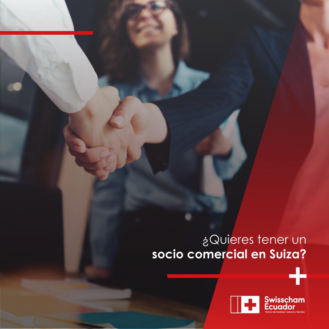 swisschamec's tweet photo. Si buscas un socio comercial en Suiza 🇨🇭, la Swisscham Ecuador es el primer contacto para poder encontrarlo. 📈🤝
#Suiza #Ecuador #MásEcuadorEnElMundo
#SwisschamEcuador
#SomosParteDelCambio
#FortalecemosRelacionesBilaterales Más información en https://t.co/qv8voTLaUw https://t.co/bubyA6ZDH0