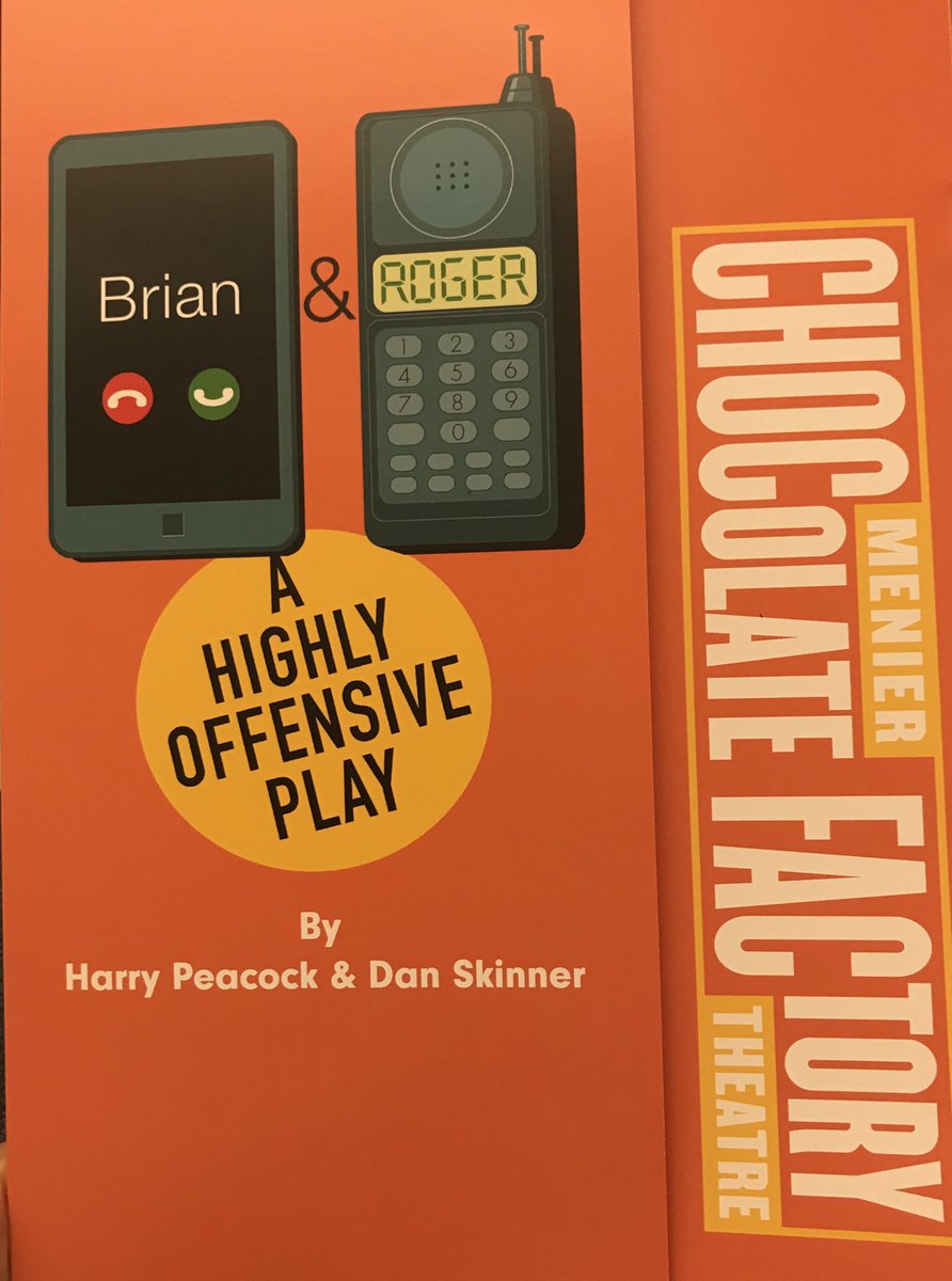 Can confirm, highly offensive and highly entertaining!! Absolute knock out performances from #DanSkinner and #SimonLipkin 👏🤣👏 <a href="/brianandroger/">brianandroger</a> <a href="/MenChocFactory/">Menier Chocolate Factory</a>