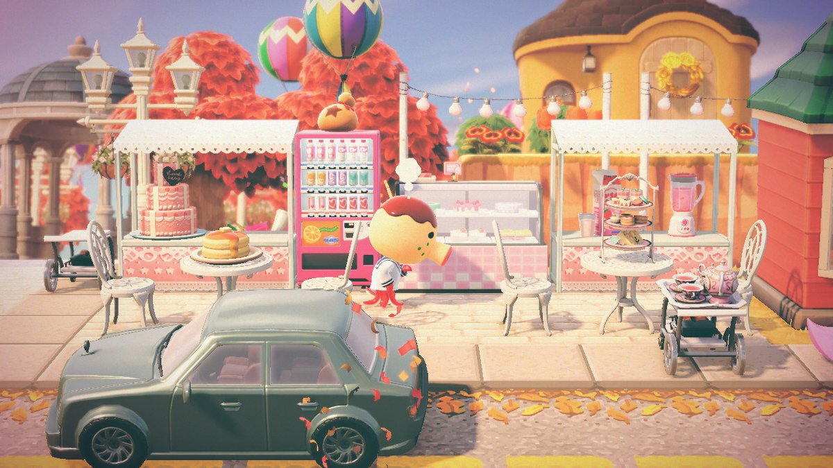 mattconnect's tweet photo. Zucker wondering what cake he should order! #foodcore is an aesthetic #AnimalCrossing #ACNH #NintendoSwitch https://t.co/xD5GSlxp7j