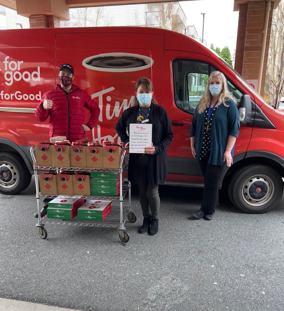 LangleyLodge's tweet photo. We can't thank Jason and the #timsforgood team enough for their incredibly kind gesture once again. Tim Hortons delivered us a bunch of coffee and donuts to thank our staff for all they do. This is the third time they have dropped by, and it is always appreciated!

Thank you! https://t.co/NjHrnOFUXG