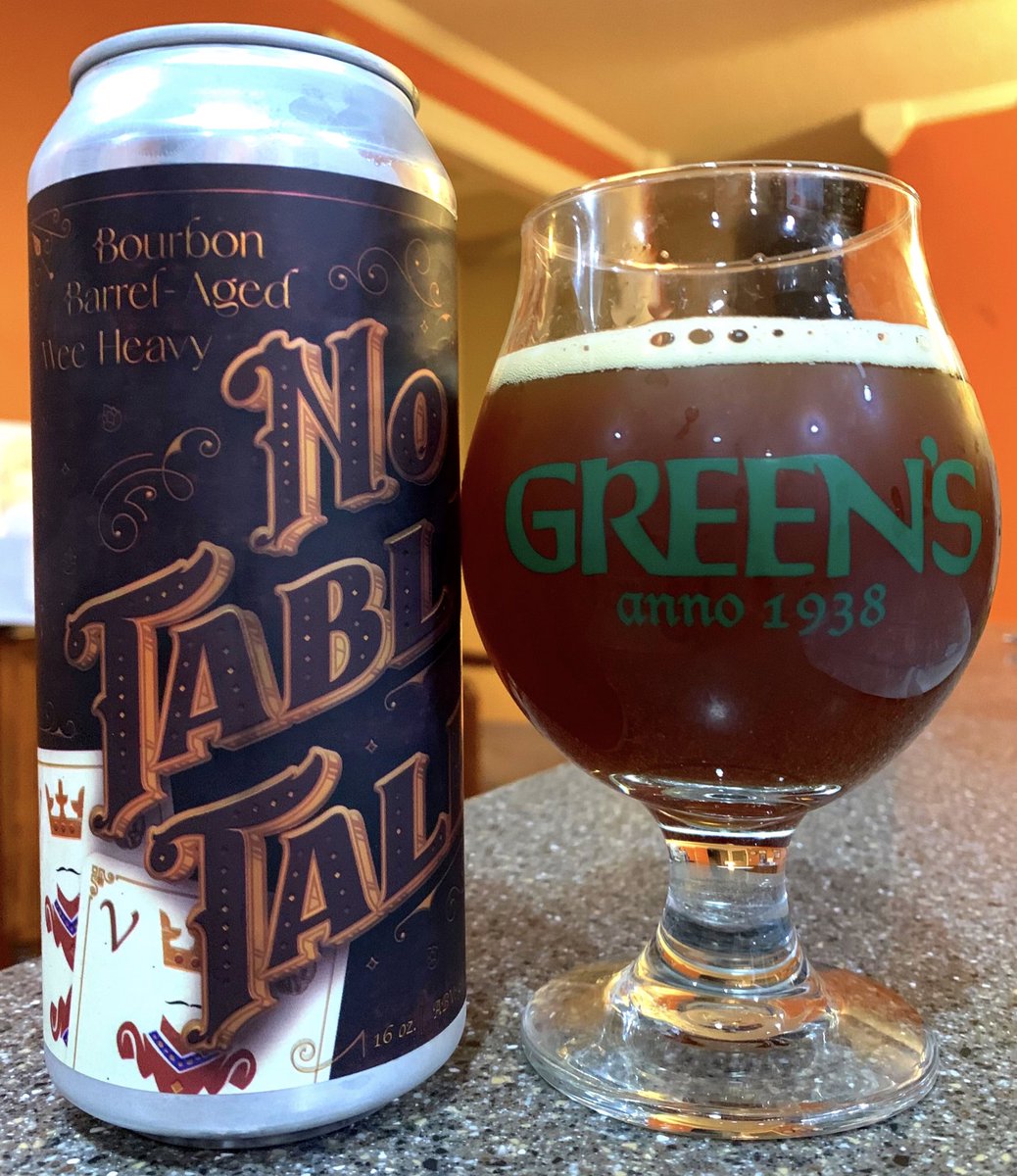SCBeerExplorer's tweet photo. BBA No Table Talk by @fireforgebeer.

Caramel &amp; bourbon aroma. Deep copper pour. Bourbon, vanilla, &amp; caramel. Sweet &amp; boozy. This is solid! 

#SCBeer #BeerReview #CraftBeer #BarrelAged #BeerGeek #SupportCraftBreweries https://t.co/FtFxiJgmOV