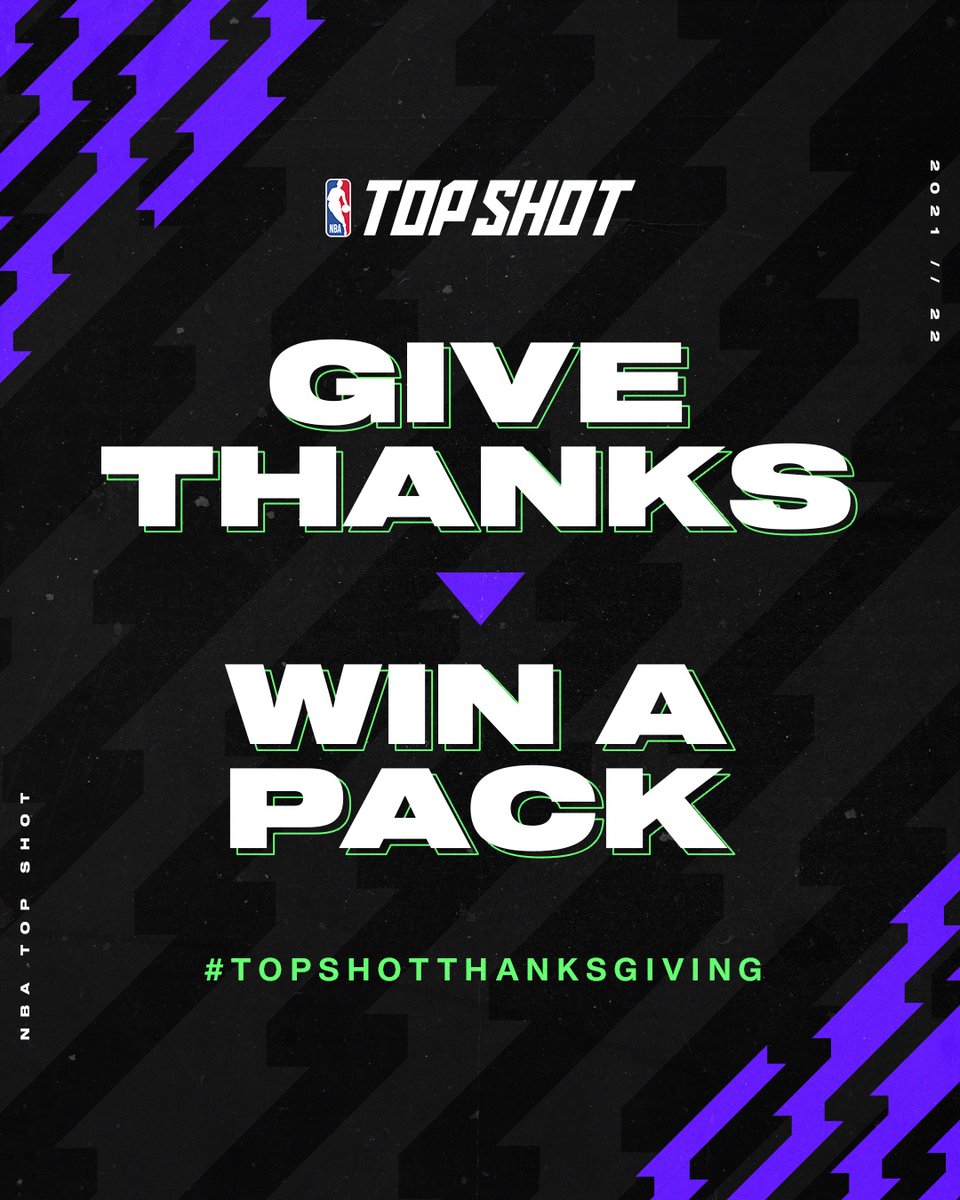 NBATopShot's tweet image. We're saying thx to the greatest community in the 🌍 & we want YOU to join in for a chance to win a Rare pack
✅ QT w/ #TopShotThanksgiving & your Top Shot profile
✅ Tag someone you're thankful for & tell em why 🙏
New to Top Shot? Join here ⤵️ hoo.ps/thanksgiving-s…