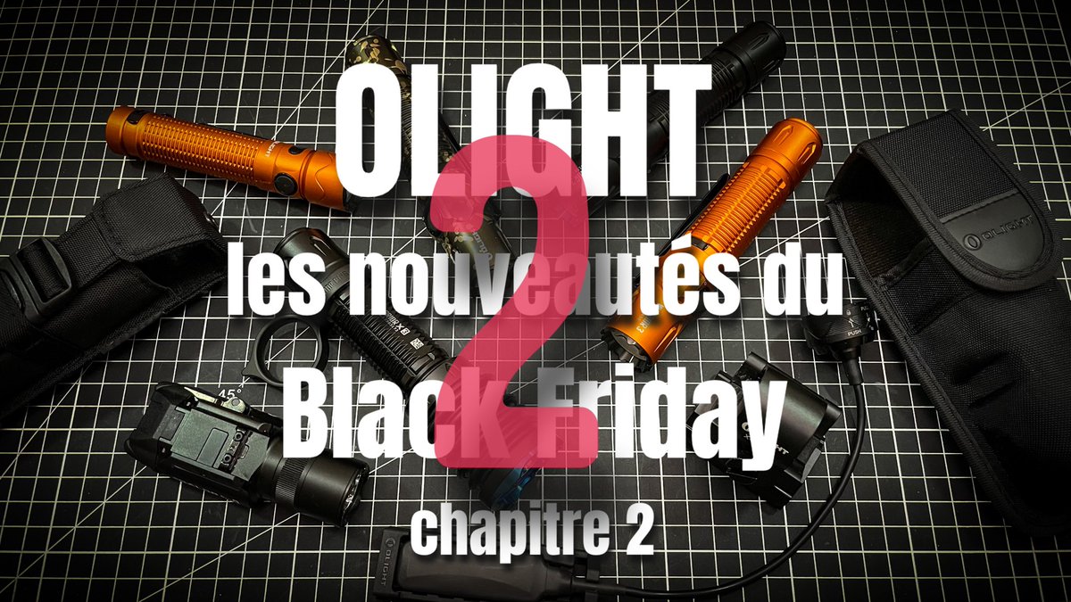 LGDL2's tweet photo. La 2ème vidéo sur les nouveautés OLIGHT du #BlackFriday est en ligne sur ma chaîne YouTube, sur le thème des lampes tactique … https://t.co/WerPsVrRzD
#olight #Olight_France #olightflashlights #flashlights #lampes #tactical https://t.co/bqnEbBgLQI