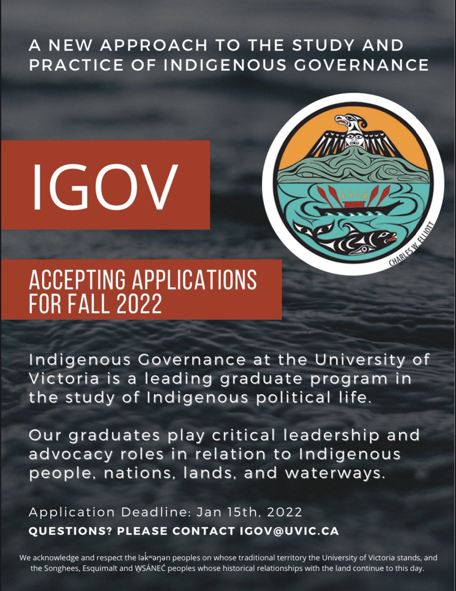 IGOV_UVic's tweet photo. IGov is recruiting applications for Fall 2022! Please circulate widely! https://t.co/rSPnabE946