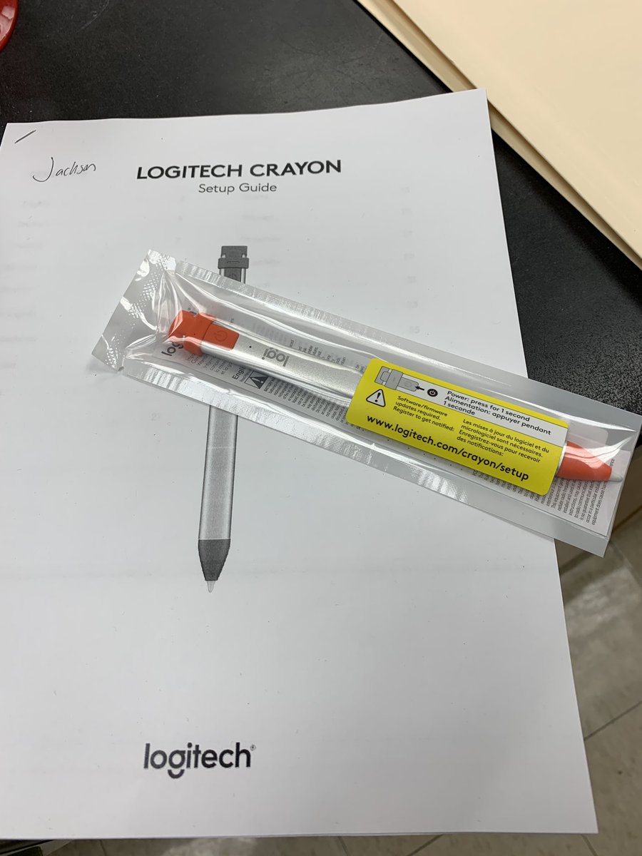 jacksonluvsbio's tweet photo. Thanks Dr. Hibner for delivering our logitech crayon. So excited Group 2 Won. @HeatherHibner @ShawnaBoden @pccallaghan @mday2805 @EFEAteaches #Applerelaunch https://t.co/jt2s3uP2TE