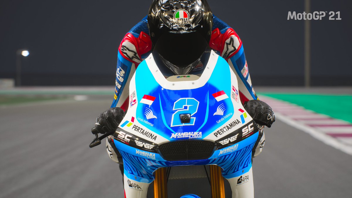 JDougherty1998's tweet photo. @gabrirodrigo2 aboard the Kalex with @SAGRacingTeam on the MotoGP game, not a mod, the race number was custom made by myself and is now available to all players on Xbox consoles 😊 https://t.co/67mXSHvelW