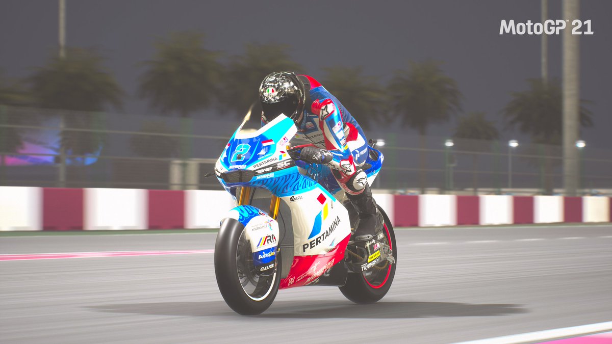 JDougherty1998's tweet photo. @gabrirodrigo2 aboard the Kalex with @SAGRacingTeam on the MotoGP game, not a mod, the race number was custom made by myself and is now available to all players on Xbox consoles 😊 https://t.co/67mXSHvelW