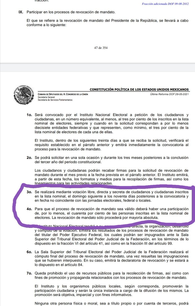 CiroMurayamaMx's tweet photo. Ahora resulta que uno deja de ser imparcial si recuerda que:

A) La Constitución se refiere a "revocación de mandato", nunca a ratificación;

B) La revocación es una elección nacional.

Si defender la letra constitucional y denunciar trampas les incomoda, ni modo. Seguiremos. https://t.co/3EbNNLab1q