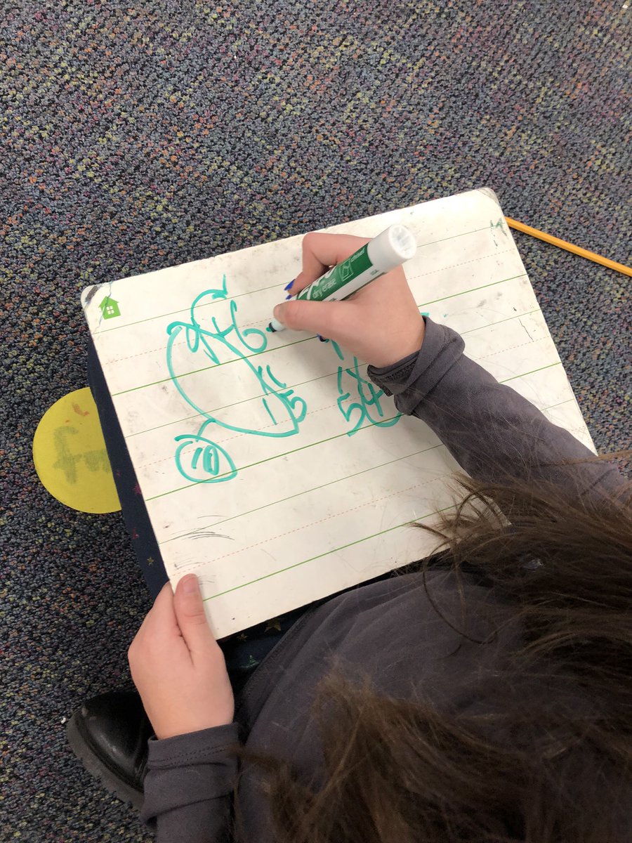 Wingertclass's tweet photo. If you look closely, you can see these kids can decompose numbers two different ways to add. #mleproud https://t.co/l3ZVDkAUJl