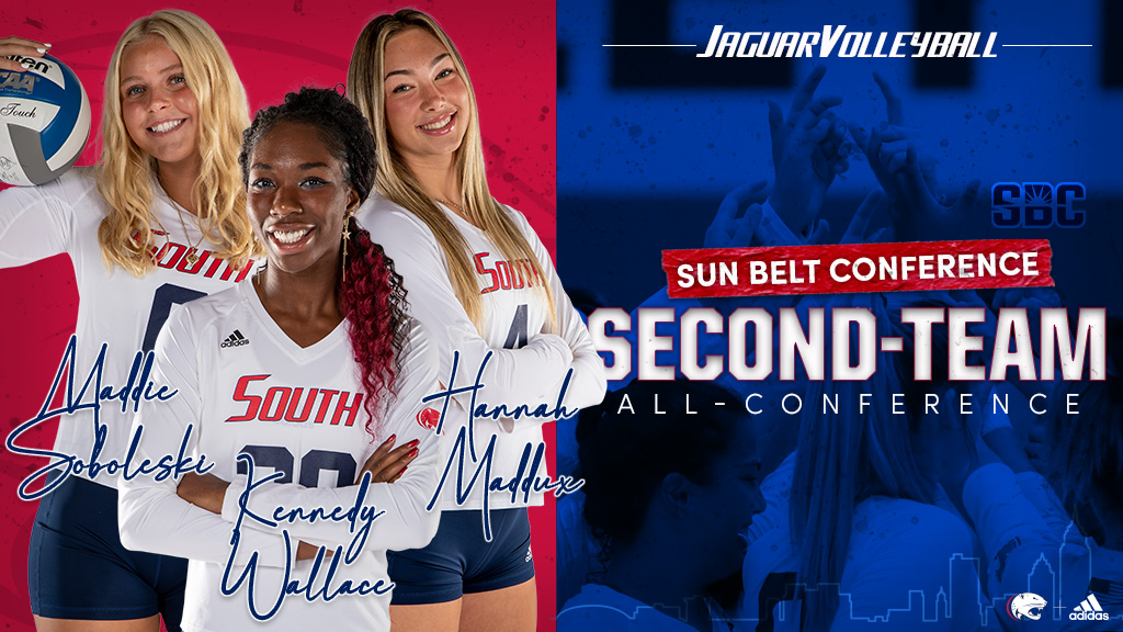 Congratulations to <a href="/Heyitsmekdee/">KW</a> <a href="/HannahMaddux4/">Hannah Maddux</a> @Maddiesobs on being named second-team all-Sun Belt Conference!
#WeLead