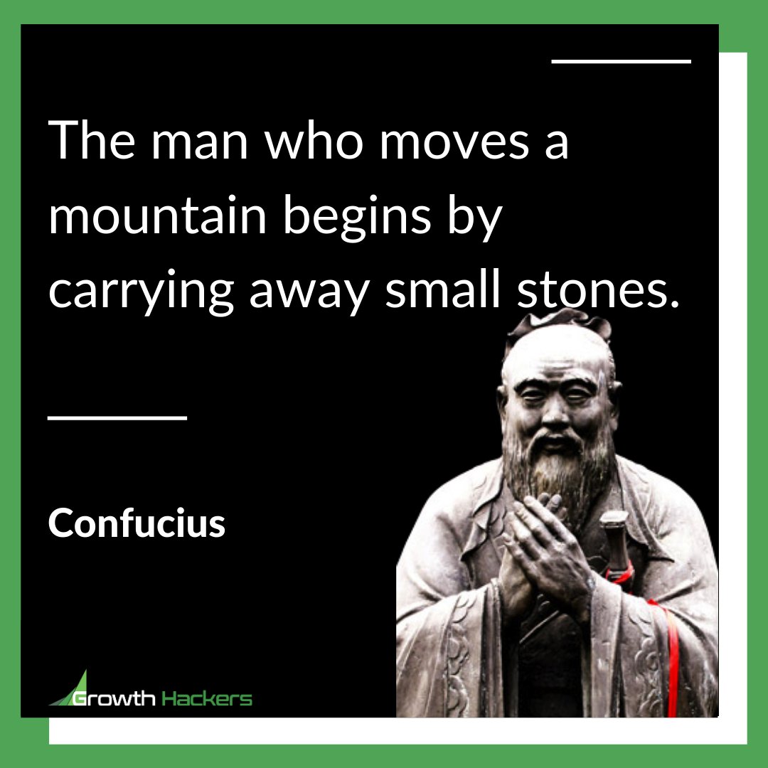 jonathan_aufray's tweet photo. The man who moves a mountain begins by carrying away small stones.
Confucius
https://t.co/Wx08emv3Wq
#Confucius #Business #GrowthMindset #Leadership #Entrepreneurial #ChinesePhilisopher #Inspirational #Motivational https://t.co/7yLOjvZzut