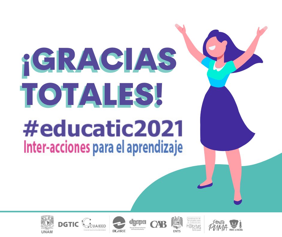 diteunam's tweet photo. ¡Una vez más lo logramos juntos! #educatic2021 https://t.co/Sq7uOICXHt